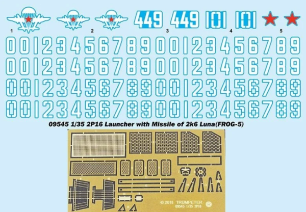 1/35 2P16 Launcher with Missile of 2k6 Luna FROG-5