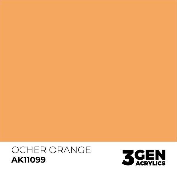 AK 11099 17 ml. Ocher Orange, 3GEN Akrilik Model Boyası