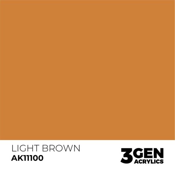 AK 11100 17 ml. Light Brown, 3GEN Akrilik Model Boyası