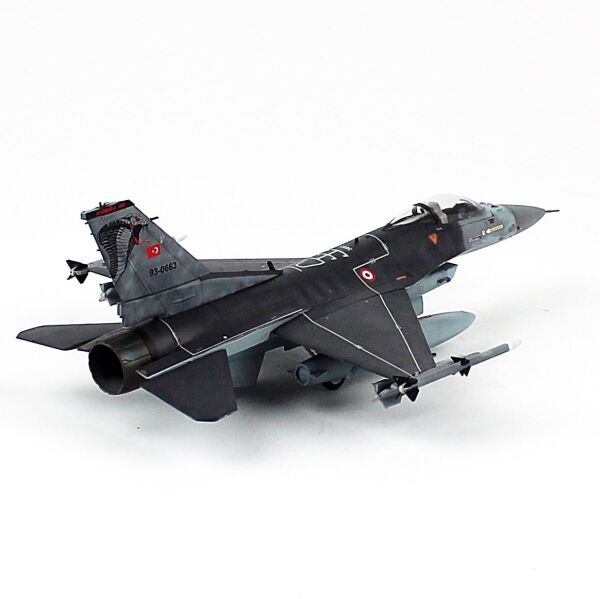 QD601 1/72 Ölçek, F-16C B-50 Savaşan Şahin, Kobra 191.Filo,Sergilemeye Hazır Model Uçak