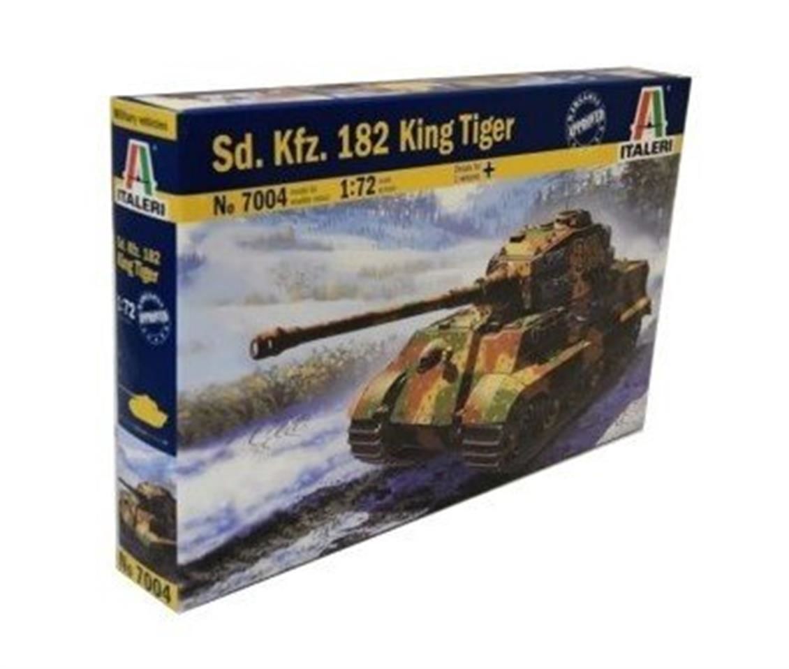Italeri 7004S 1/72 Ölçek, Sd. Kfz.182 King Tiger Tank, Plastik Model kiti