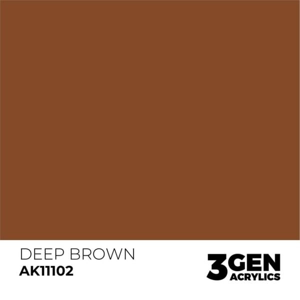 AK 11102 17 ml. Deep Brown, 3GEN Akrilik Model Boyası