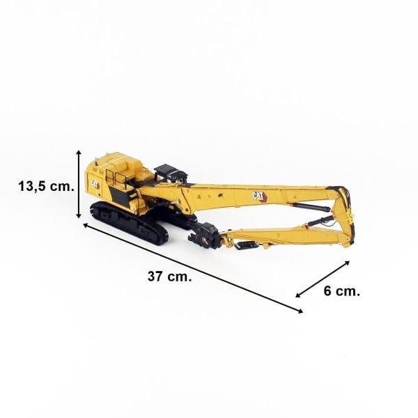 Diecast Masters 85663 1/50 Ölçek,Cat 352 Uzun Bomlu Yıkım Ekskavatörü, Sergilemeye Hazır Metal İş Makinası Modeli