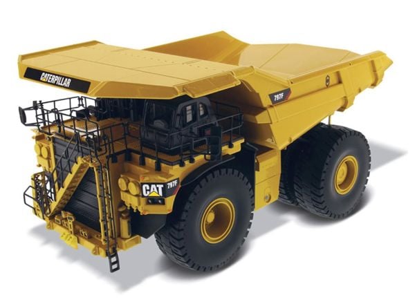 Diecast Masters 85655 1/50 Ölçek, Cat797F Maden Kamyonu, 4 Kademeli, Sergilemeye Hazır Metal İş Makinası Modeli