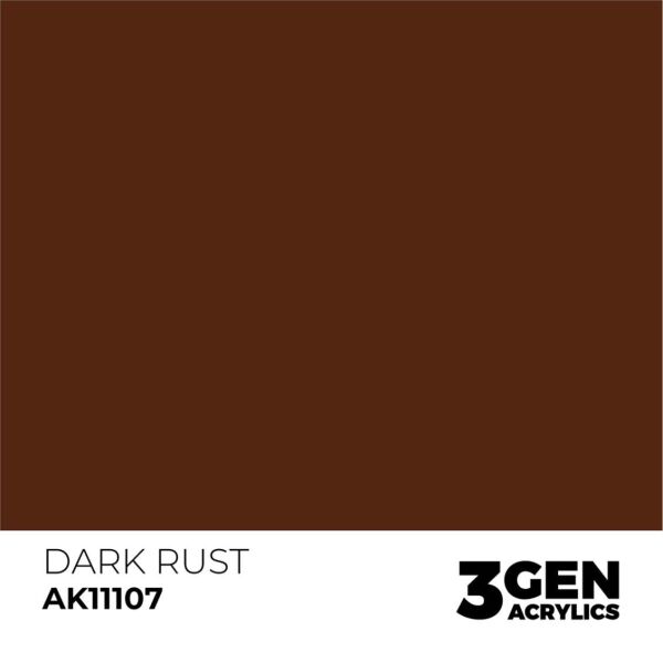AK 11107 17 ml. Dark Rust, 3GEN Akrilik Model Boyası