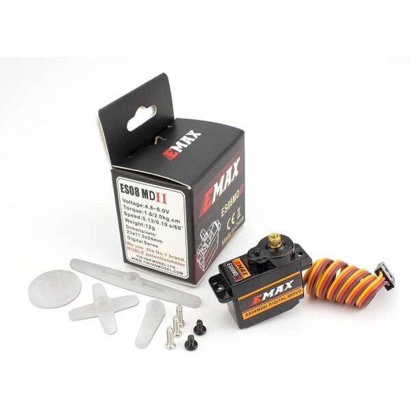 Emax ES08MD II Dijital Metal Dişli Mikro Servo 12g (ORJİNAL)