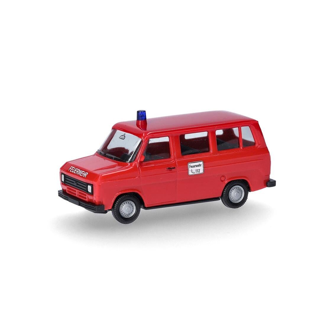 Herpa 097635 1/87 Ölçek, Ford Transit MTW, İtfaiye Minibüsü, Sergilemeye Hazır Model Araç