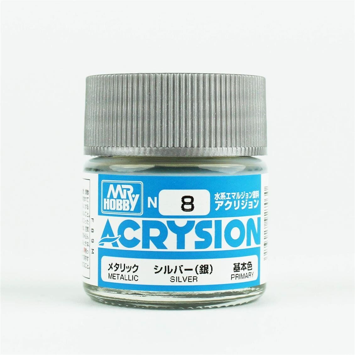 Mr.Hobby N-008 10 ml. Silver, Acrysion Serisi Model Boyası