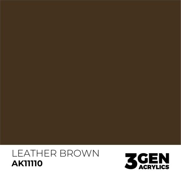 AK 11110 17 ml. Leather Brown, 3GEN Akrilik Model Boyası