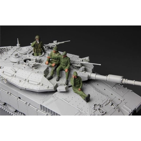 Meng HS-002 1/35 Ölçek, IDF Tank Mürettebatı, 4 Adet, Plastik Figür Model Kiti