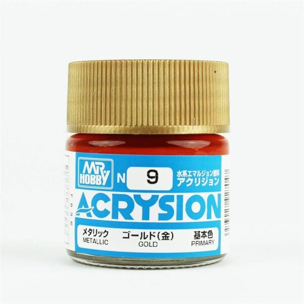 Mr.Hobby N-009 10 ml. Gold, Acrysion Serisi Model Boyası