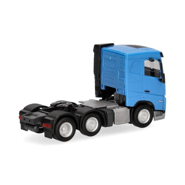 Herpa 313735-003 1/87 Ölçek, Volvo FH Düz Tavanlı 3 Akslı Çekici, Açık Mavi, Sergilemeye Hazır Model Araç