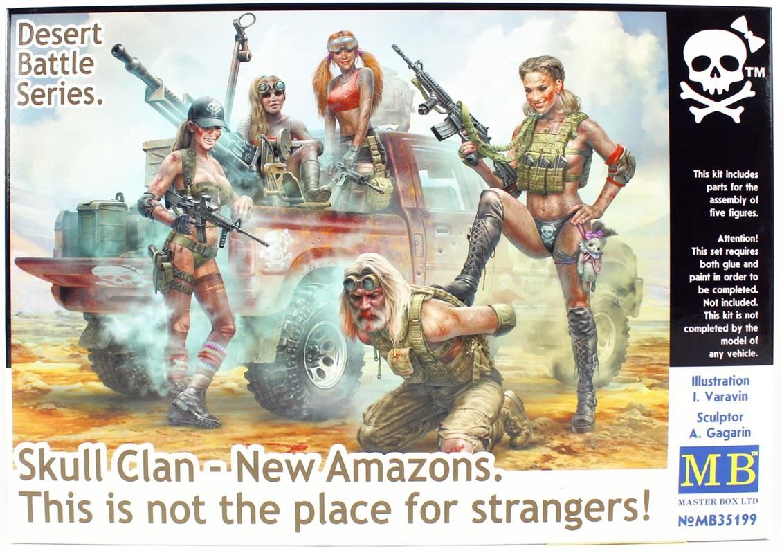 MasterBox 35199 1/35 Ölçek, Çöl Savaşları Serisi, Amazonlar, Plastik Figür Kiti