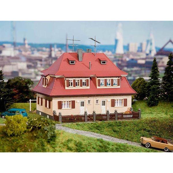 Faller 130464 1/87 Ölçek, Siedlungs Dublex Ev, Plastik Model Kiti