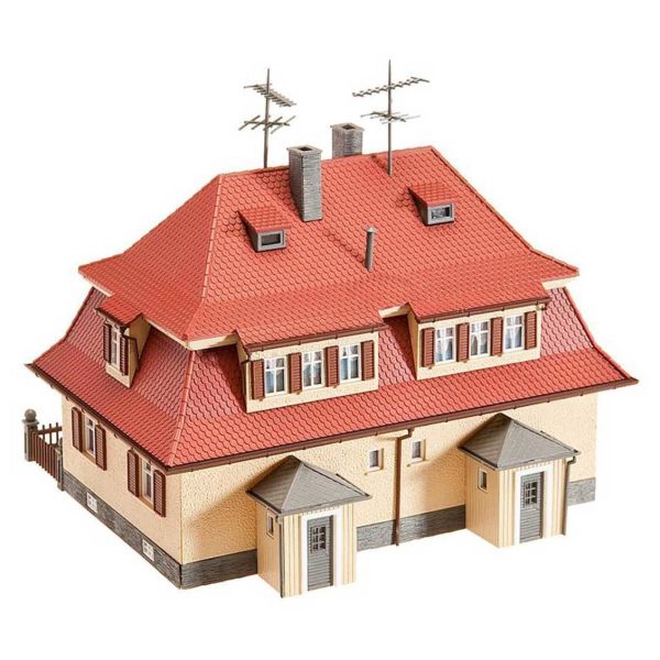 Faller 130464 1/87 Ölçek, Siedlungs Dublex Ev, Plastik Model Kiti