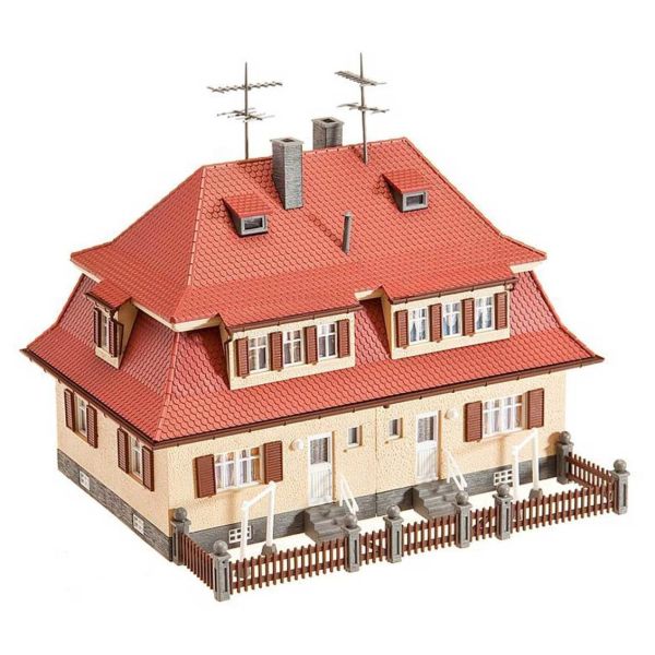 Faller 130464 1/87 Ölçek, Siedlungs Dublex Ev, Plastik Model Kiti