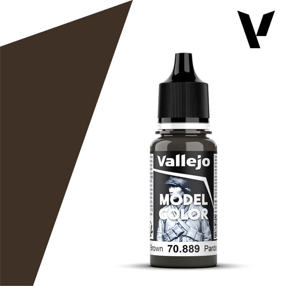 Vallejo 70889 18 ml. (130) Olive Brown-Matt, Model Color Serisi Model Boyası