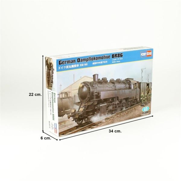 HobbyBoss 82914 1/72 Ölçek, Alman BR86 Buharlı Lokomotif, Plastik Model Kiti