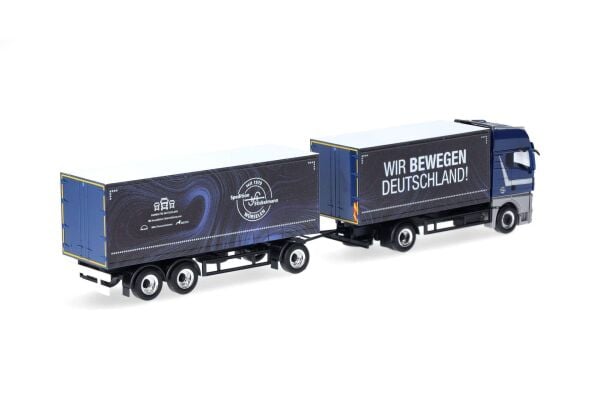 Herpa 318563 1/87 Ölçek, MAN TGX GX Perdeli Dorseli  (Stickelmann), Sergilemeye Hazır Model Araç