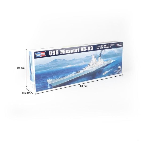 HobbyBoss 86516 1/350 Ölçek, USS Missouri BB-63 Savaş Gemisi, Plastik Model Kiti