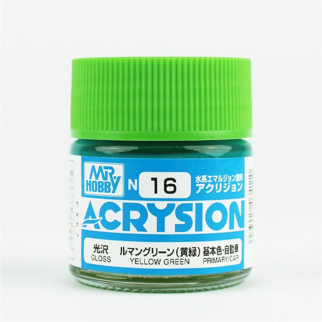 Mr.Hobby N-016 10 ml. Yellow Green, Acrysion Serisi Model Boyası