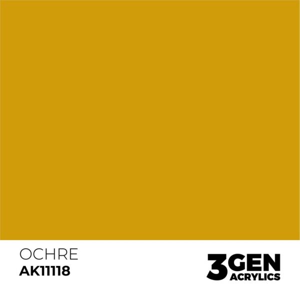 AK 11118 17 ml. Ocher, 3GEN Akrilik Model Boyası