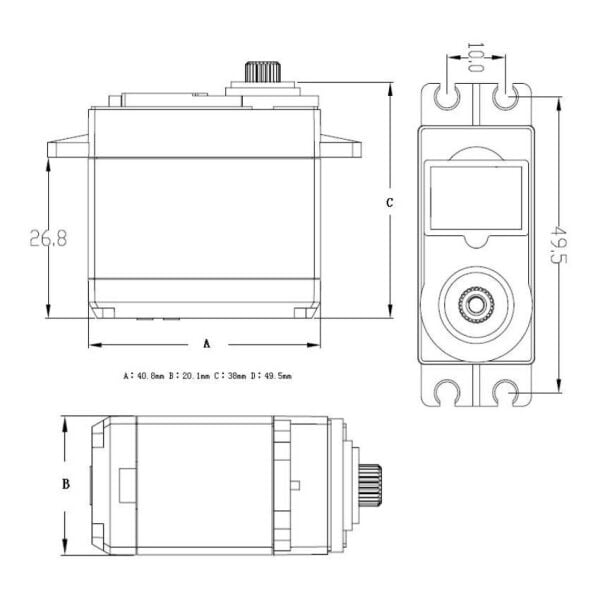 Fitec FS5103B 3.2Kg Standart RC Servo Motor