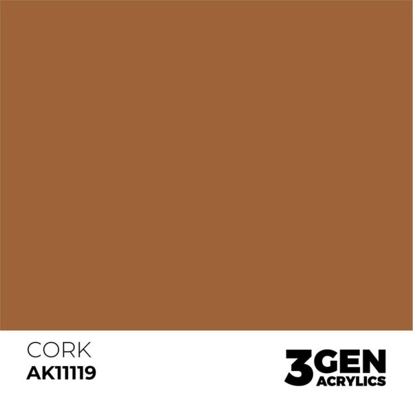 AK 11119 17 ml. Cork, 3GEN Akrilik Model Boyası
