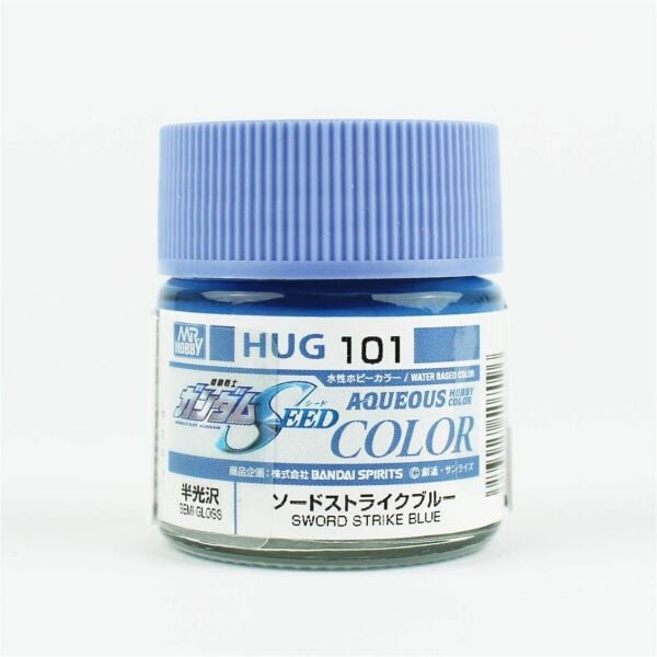 Mr.Hobby HUG-101 10 ml. Sword Strike Blue, Aqueous Gundam Serisi Model Boyası