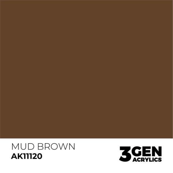 AK 11120 17 ml. Mud Brown, 3GEN Akrilik Model Boyası