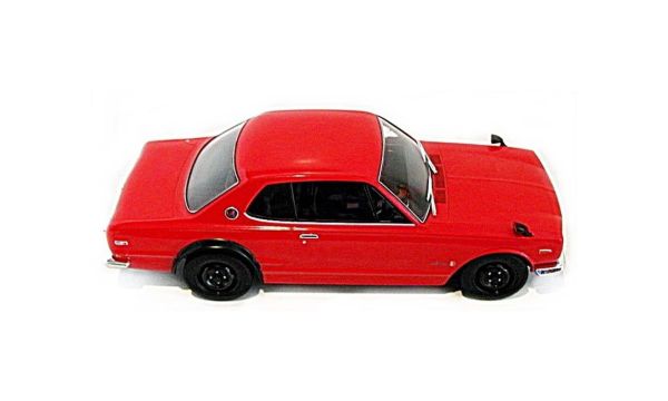 Triple9 Collection 1800182 1/18 Ölçek, Nissan Skyline GT-R KPGC 10, Kırmızı, Sergilemeye Hazır Metal Araba Modeli
