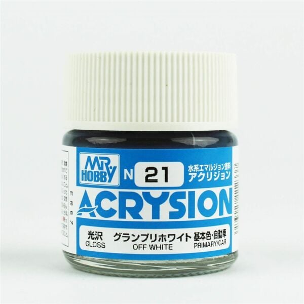 Mr.Hobby N-021 10 ml. Off White, Acrysion Serisi Model Boyası
