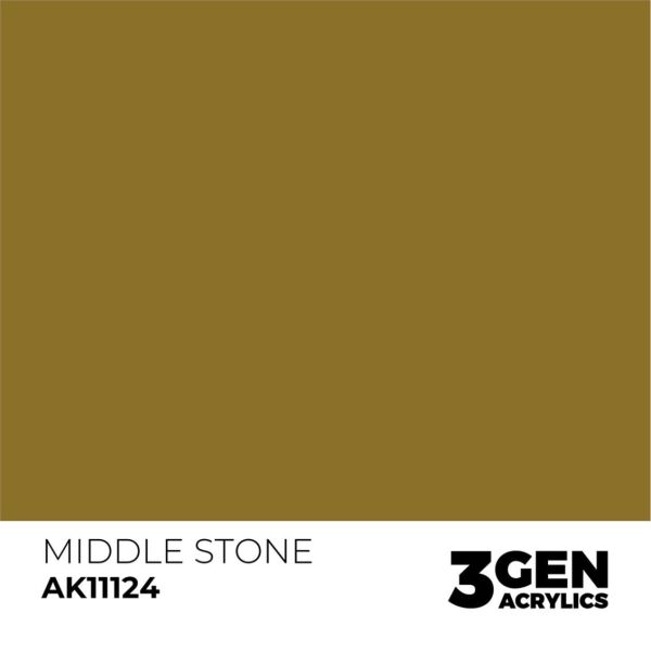 AK 11124 17 ml. Middle Stone, 3GEN Akrilik Model Boyası