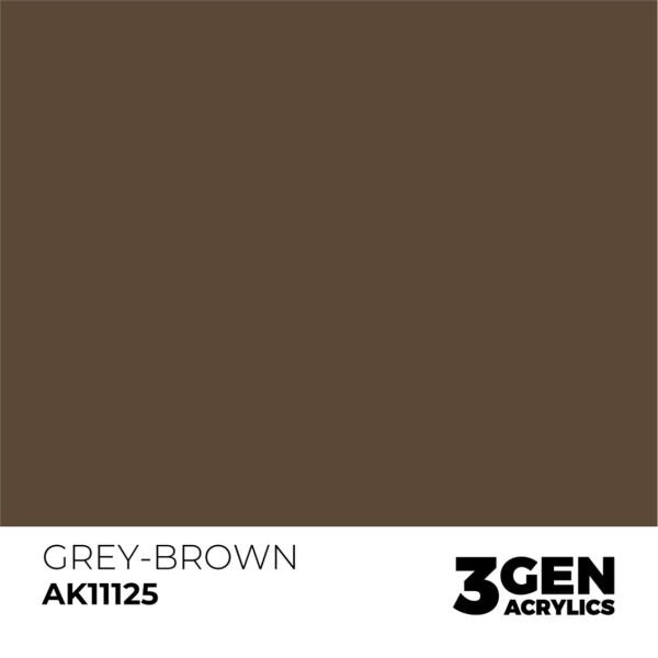 AK 11125 17 ml. Grey-Brown, 3GEN Akrilik Model Boyası