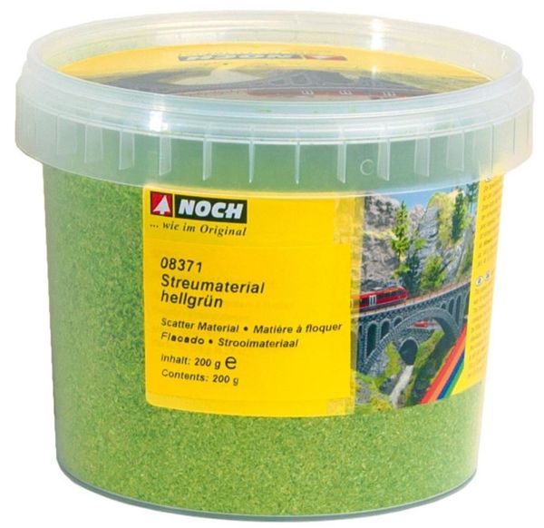 Noch 8371 Yüzey Örtüsü, Açık Yeşil, 200 Gram Diorama Malzemesi