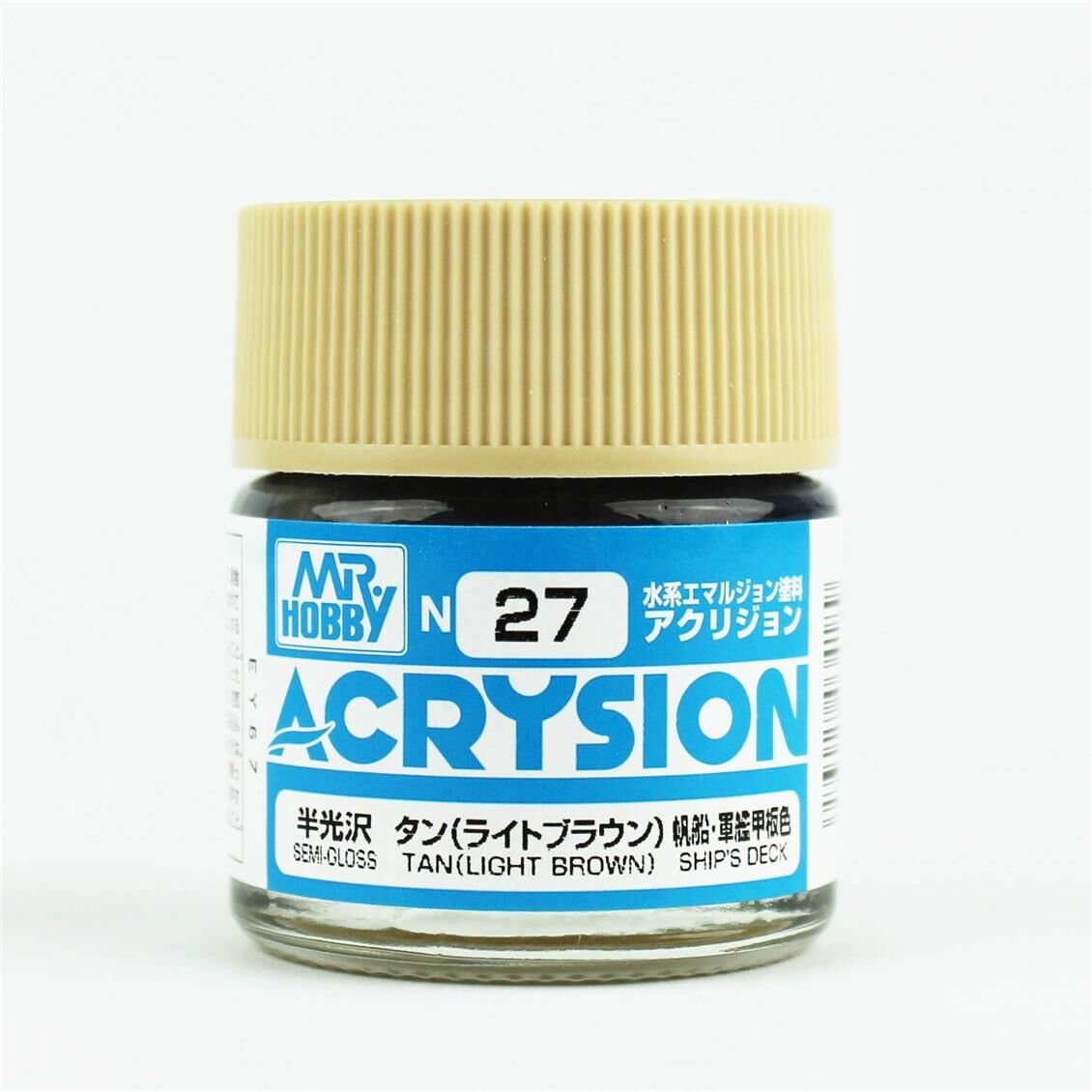 Mr.Hobby N-027 10 ml. Tan, Acrysion Serisi Model Boyası
