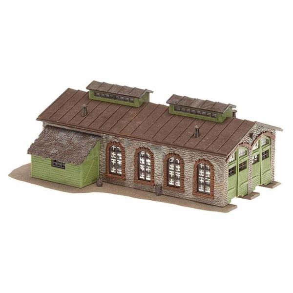Faller 222116 1/160 Ölçek, 2 li Buharlı Lokomotif Evi, Plastik Model Kiti