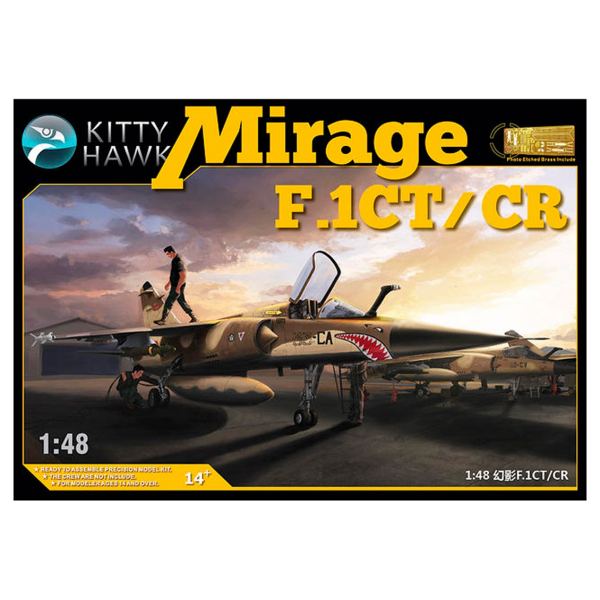 Kitty Hawk 80111 1/48 Ölçek, Mirage F.1CT/CR, Savaş Uçağı  Plastik Model kiti