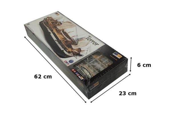 Occre 12004 1/75 Ölçek, HMS Terror Yelkenli Tekne Ahşap Model Kiti