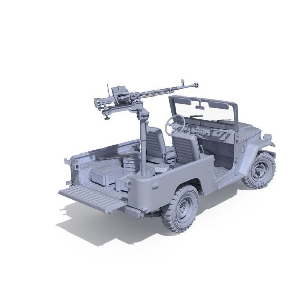 AK Interactive 35002 1/35 Ölçek, FJ43 Pick-up (DShK Uçaksavarlı), Askeri Araç, Plastik Model kiti