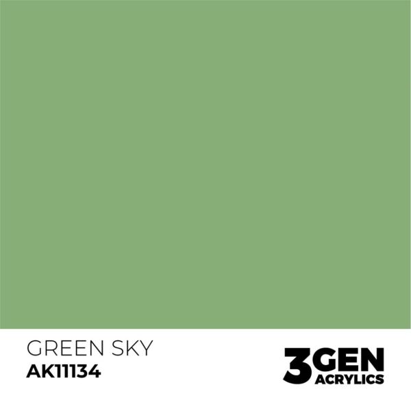 AK 11134 17 ml. Green Sky, 3GEN Akrilik Model Boyası