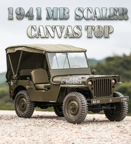 Roc Hobby 1/6 Scaler Willys Canvas Top (Aksesuar)