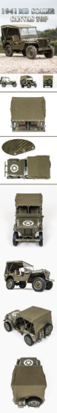 Roc Hobby 1/6 Scaler Willys Canvas Top (Aksesuar)