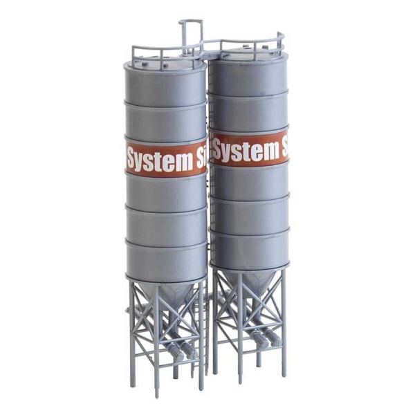 Faller 130476 1/87 Ölçek, Endüstriyel Silo ( 2 Adet ), Plastik Model Kiti