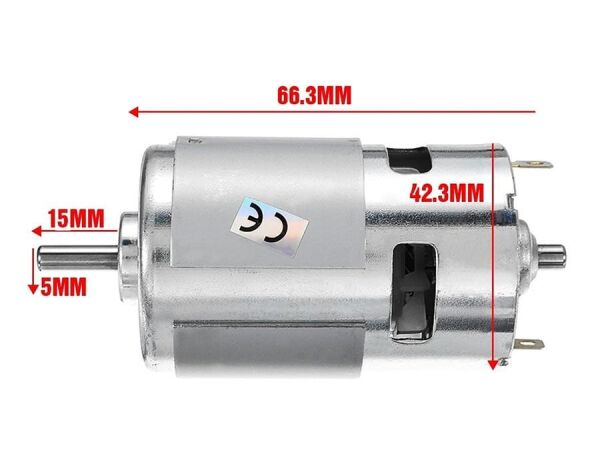 DC 775 Motor 24V 6000RPM Elektrik Motoru  RS775