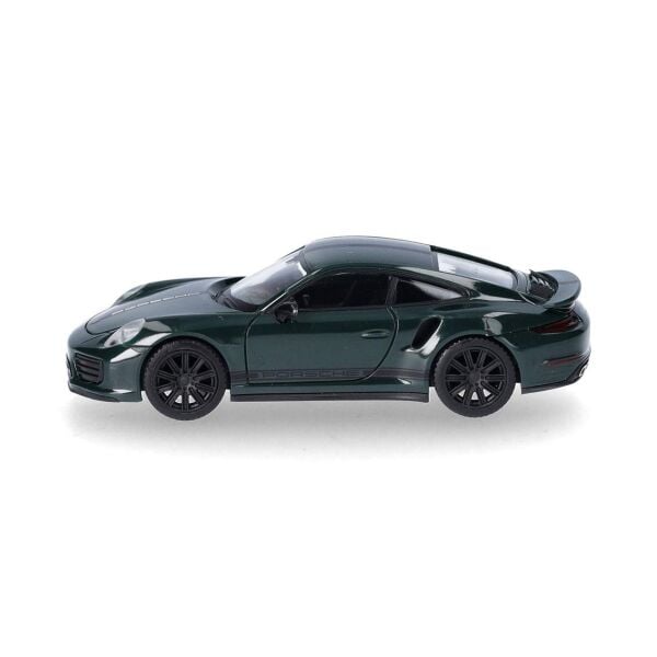 Herpa 420358 1/87 Ölçek, Porsche 911 (991) Turbo, Yarış Yeşili, Sergilemeye Hazır Model Araç
