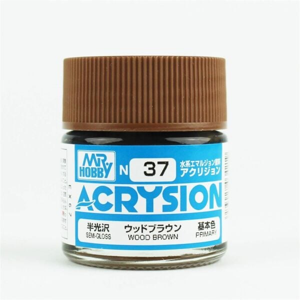Mr.Hobby N-037 10 ml. Wood Brown, Acrysion Serisi Model Boyası