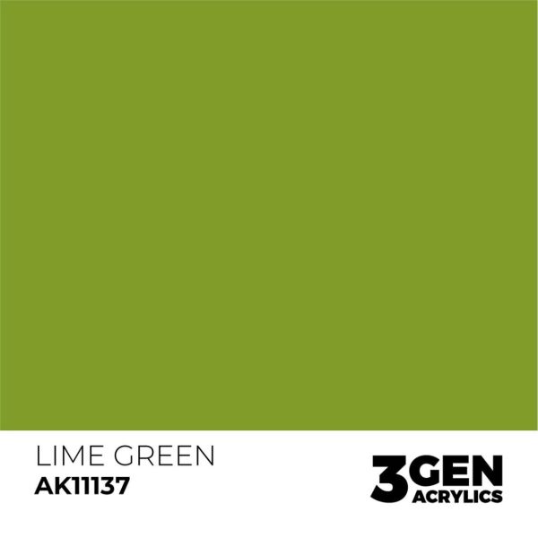 AK 11137 17 ml. Lime Green, 3GEN Akrilik Model Boyası