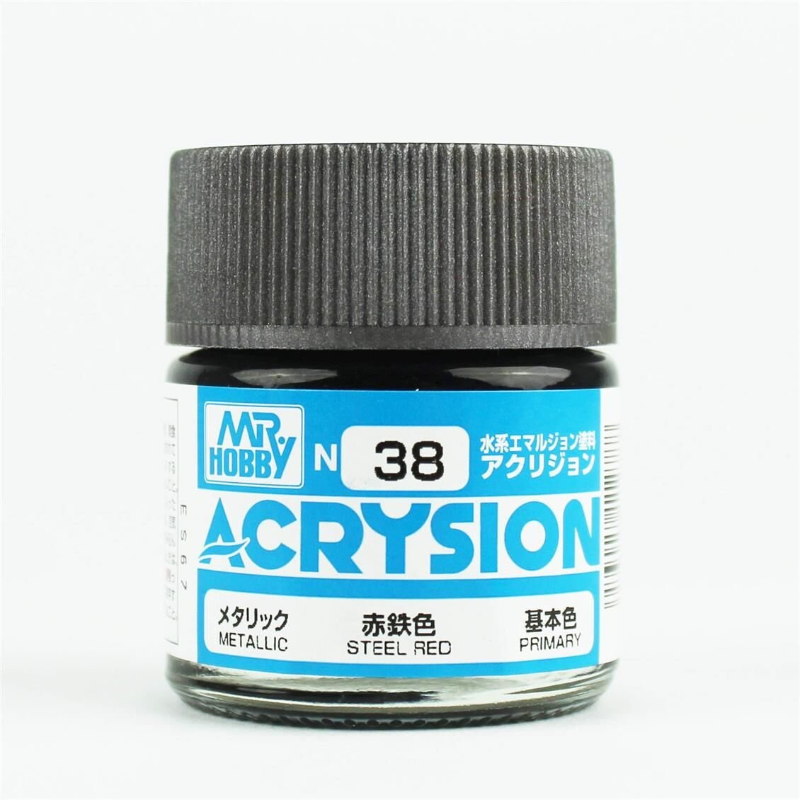 Mr.Hobby N-038 10 ml. Steel Red, Acrysion Serisi Model Boyası