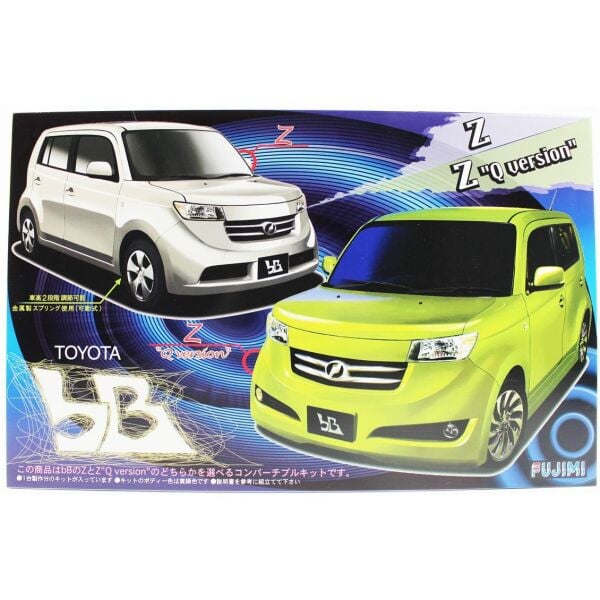 Fujimi ID-31 03676 1/24 Ölçek, Toyota bB Z (Q version and X version)  both type, Otomobil Plastik Model Kiti